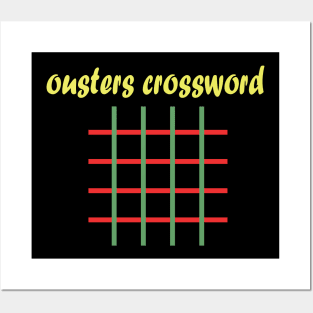 Crossword, Ousters Crossword, Rotter Crossword Clue Posters and Art